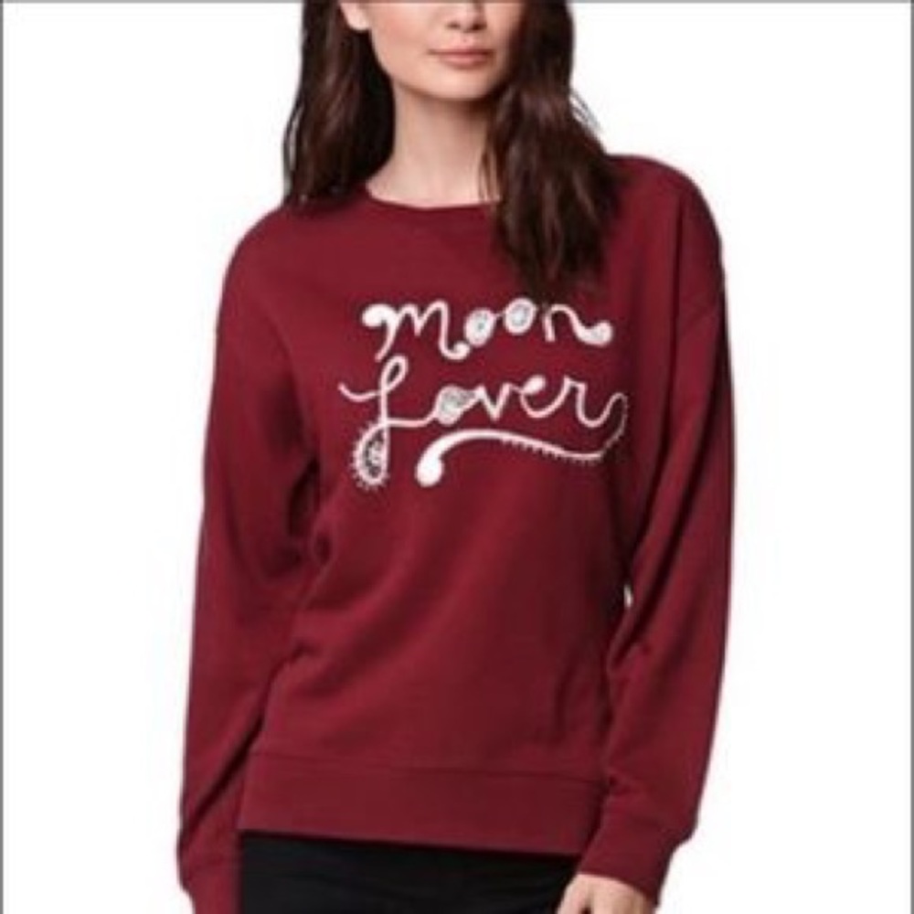 NWT Burgundy Moon Lover Sweater